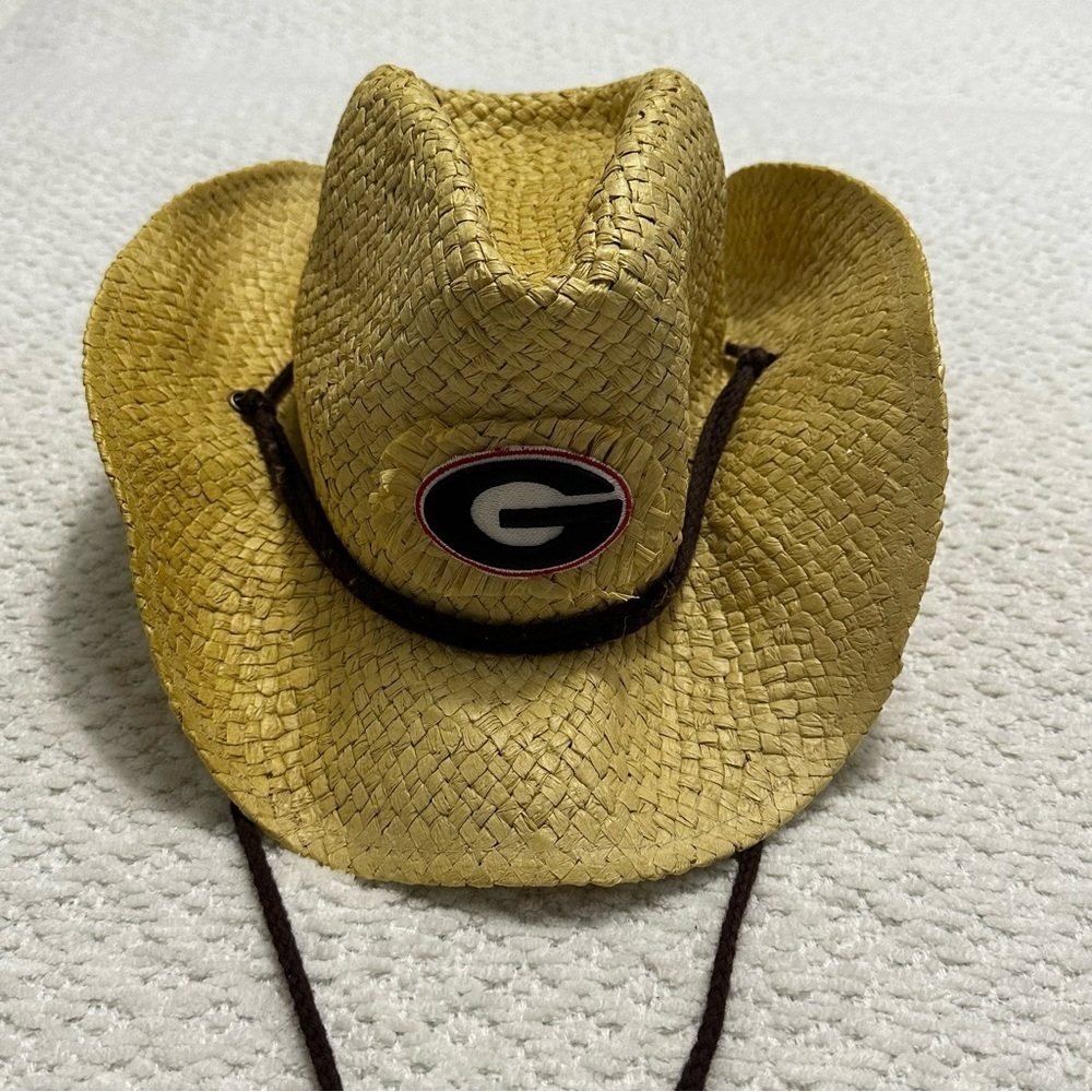 Lucky 7 Fashion Accessories UGA Georgia Patch Cowboy Hat - Picture 4 of 9